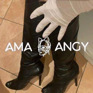botas negras piel tacon