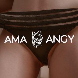 Tanga Usada Negro Vinilo