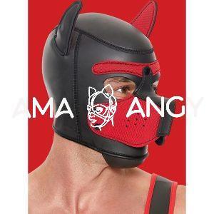 OUCH PUPPY PLAY - PUPPY HOOD NEOPRENO - ROJO