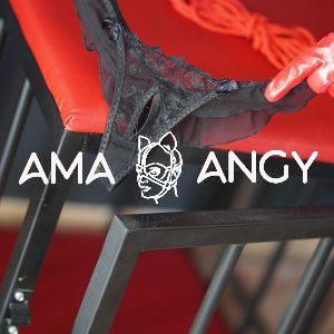 Tanga encaje  negro usada